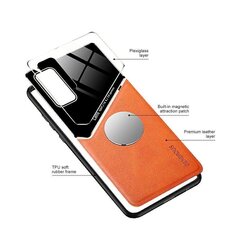 Mocco Lens Leather Back Case Кожанный чехол для Samsung Galaxy A42 5G Оранжевый цена и информация | Чехлы для телефонов | kaup24.ee