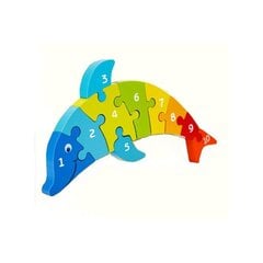 Деревянная головоломка Onshine "Веселый дельфин" цена и информация | Пазлы | kaup24.ee