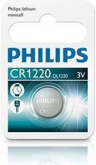 Aku Philips CR1220/00B Lithium цена и информация | Батарейки | kaup24.ee