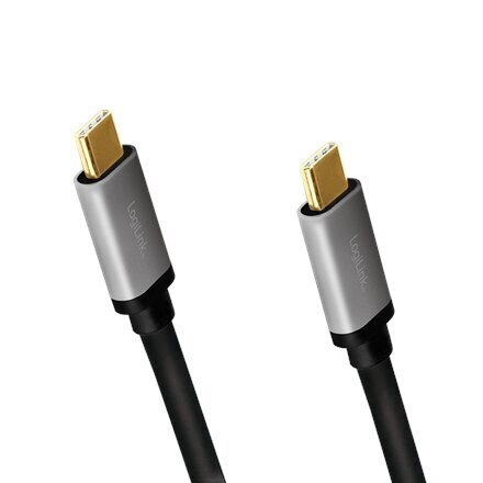 Logilink CUA0106 USB 2.0 Type-C cable USB 2.0 Type-C, This cable is ideal for connecting your external USB-C devices to your PC цена и информация | Kaablid ja juhtmed | kaup24.ee