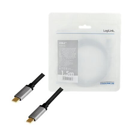 Logilink CUA0106 USB 2.0 Type-C cable USB 2.0 Type-C, This cable is ideal for connecting your external USB-C devices to your PC цена и информация | Kaablid ja juhtmed | kaup24.ee