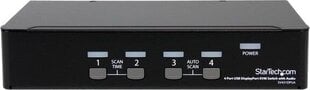 Дисплей Port switch STARTECH, 4 порта цена и информация | Адаптер Aten Video Splitter 2 port 450MHz | kaup24.ee
