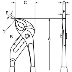 Liugühendusega tangid 250mm hind ja info | Käsitööriistad | kaup24.ee