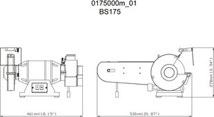 Шлифовальный станок BS 175, Metabo цена и информация | Шлифовальные машины | kaup24.ee