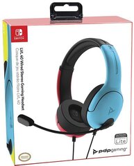 Juhtmega mänguri kõrvaklapid PDP LVL40 - Blue/Red (Switch) цена и информация | Наушники | kaup24.ee