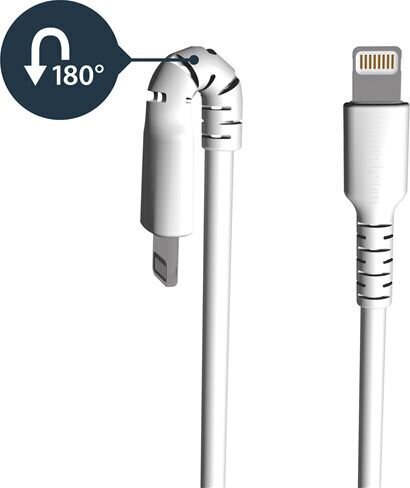 STARTECH 2m USB to Lightning Cable white hind ja info | Mobiiltelefonide kaablid | kaup24.ee