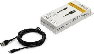 STARTECH 2m USB to Lightning Cable black hind ja info | Mobiiltelefonide kaablid | kaup24.ee