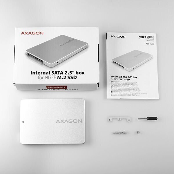 Axagon RSS-M2SD M.2 SATA adapter цена и информация | Komponentide tarvikud | kaup24.ee