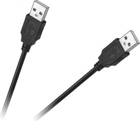 Cabletech AM-AM USB Cable 3m Black hind ja info | Mobiiltelefonide kaablid | kaup24.ee