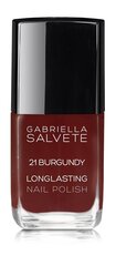 Gabriella Salvete Longlasting Enamel küünelakk 11 ml, 21 Burgundy hind ja info | Küünelakid, küünetugevdajad | kaup24.ee