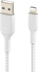 BELKIN Braided A-LTG 0.15M WHT цена и информация | Кабели для телефонов | kaup24.ee