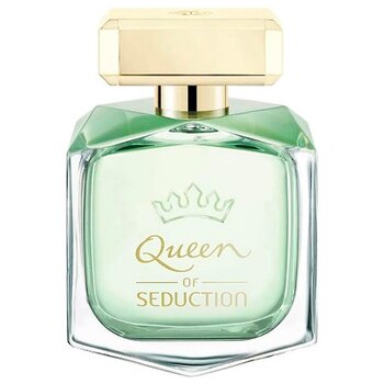 <p>Queen of Seduction от Antonio Banderas — это цветочно-водный аромат для женщин. Он был запущен в 2016 году. Приятный для приятных дней. В голове встречаются водные тона, малина и грейпфрут. В сердце - жасмин, пион, розовый перец и ирис. В его базе пион, розовый перец и ирис.</p>
 цена и информация | Женские духи | kaup24.ee