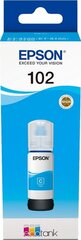 EPSON 102 EcoTank Cyan ink bottle hind ja info | Tindiprinteri kassetid | kaup24.ee