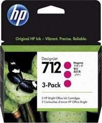 HP 712 3-Pack 29-ml Magenta DesignJet цена и информация | Картриджи для струйных принтеров | kaup24.ee