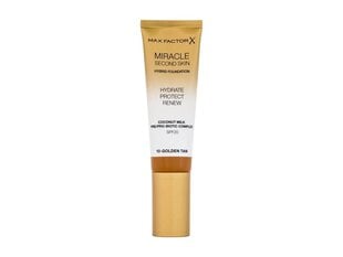 Max Factor Miracle Second Skin jumestuskreem 30 ml, 08 Medium Tan цена и информация | Пудры, базы под макияж | kaup24.ee