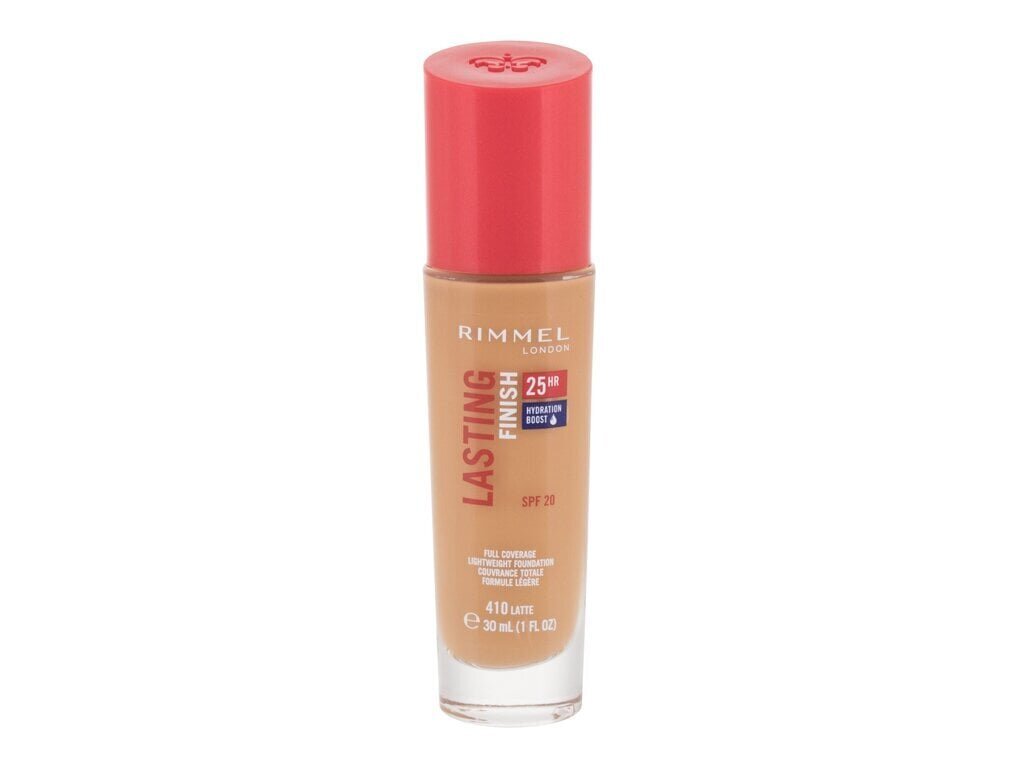 Rimmel London Lasting Finish 25H jumestuskreem 30 ml, 410 Latte hind ja info | Jumestuskreemid, puudrid | kaup24.ee