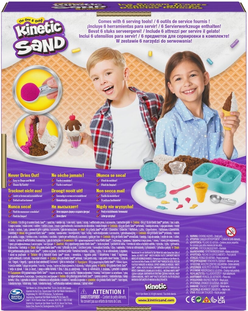 KINETIC SAND Jäätise valmistamise mängukomplekt цена и информация | Arendavad mänguasjad | kaup24.ee