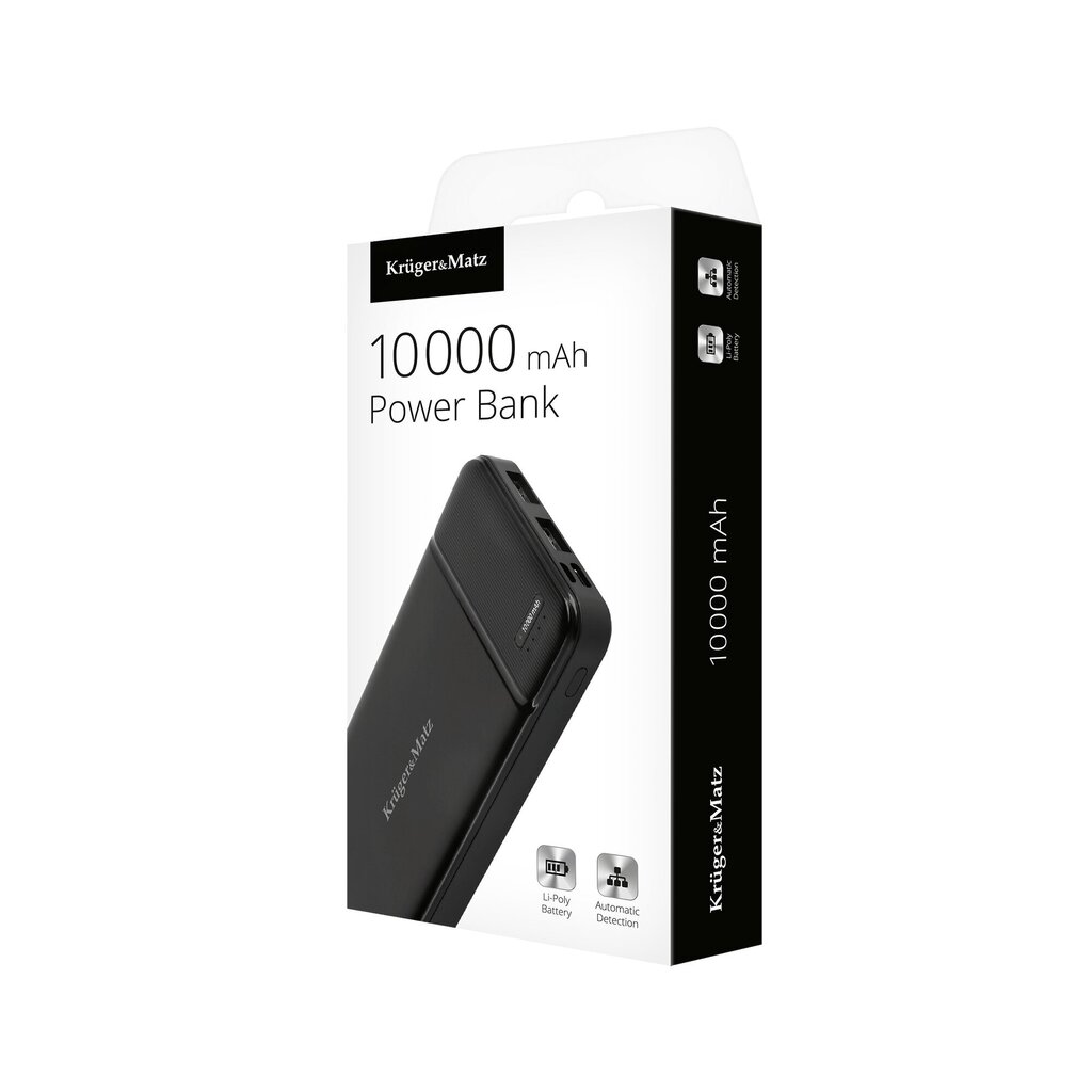 Akupank 10000 mAh Kruger & Matz 2A / цена и информация | Akupangad | kaup24.ee