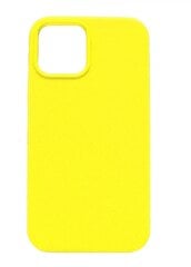 Tagakaaned Evelatus    Apple    iPhone 12/12 Pro Soft Case with bottom    Lemon Yellow hind ja info | Telefoni kaaned, ümbrised | kaup24.ee