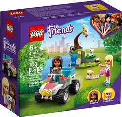 Конструктор Lego Friends Vet Clinic Спасательный багги 41442, 100 деталей цена и информация | Конструкторы и кубики | kaup24.ee