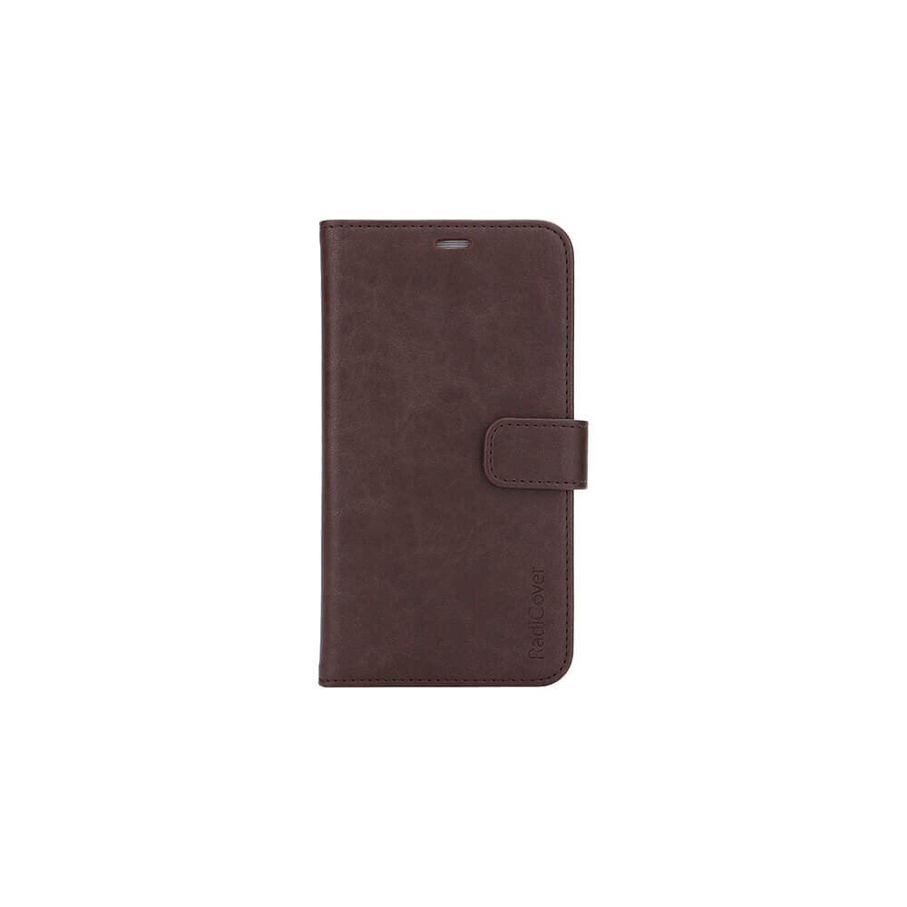 RadiCover - Radiation Protection Wallet PU iPhone 12 5,4 Flipcover - Brown hind ja info | Telefoni kaaned, ümbrised | kaup24.ee