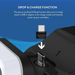 Numskull Controller Twin Charging Dock - Black/White (PS5) цена и информация | Джойстики | kaup24.ee