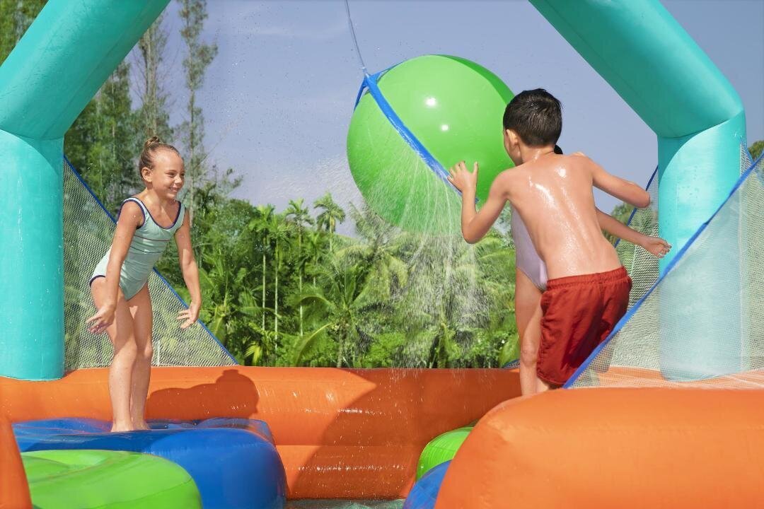 BESTWAY batuut Dodge & Drench Water Park, 450 x 450 x 268 cm цена и информация | Basseinid | kaup24.ee