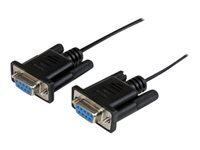 STARTECH 1m Black DB9 Null Modem Cable цена и информация | Кабели и провода | kaup24.ee