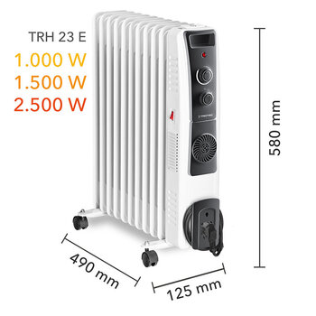 Электрический масляный радиатор Trotec TRH 23 E цена и информация | Обогреватели | kaup24.ee
