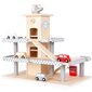 Ecotoys puidust kolmekordne garaaz autodega цена и информация | Poiste mänguasjad | kaup24.ee