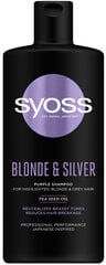 Šampoon Syoss Blonde & Silver 440 ml цена и информация | Шампуни | kaup24.ee