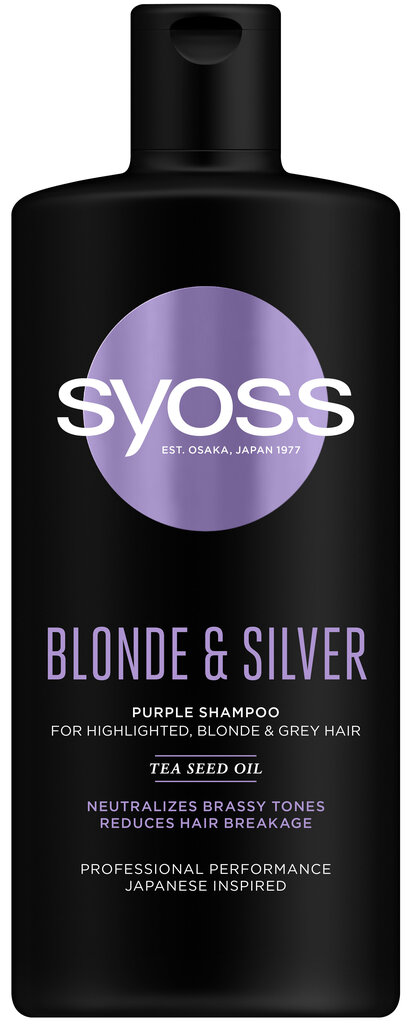 Šampoon Syoss Blonde & Silver 440 ml цена и информация | Šampoonid | kaup24.ee