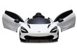 Ühekohaline laste elektriauto McLaren 720S, valge цена и информация | Laste elektriautod | kaup24.ee