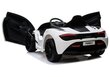 Ühekohaline laste elektriauto McLaren 720S, valge цена и информация | Laste elektriautod | kaup24.ee