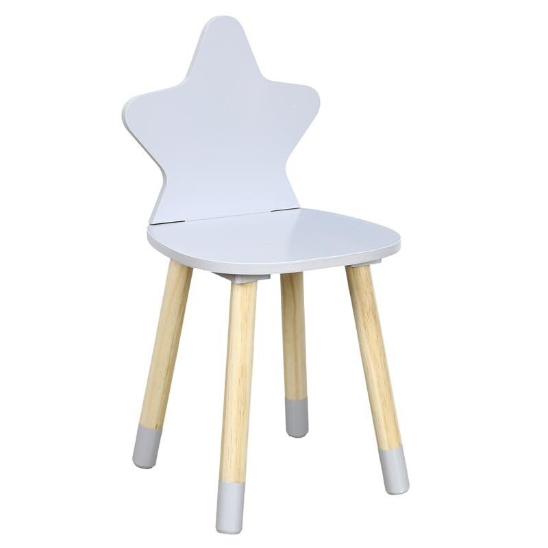 Lastetool Grey Star, 28x54 cm, valge цена и информация | Laste lauad ja toolid | kaup24.ee