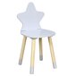 Lastetool Grey Star, 28x54 cm, valge hind ja info | Laste lauad ja toolid | kaup24.ee