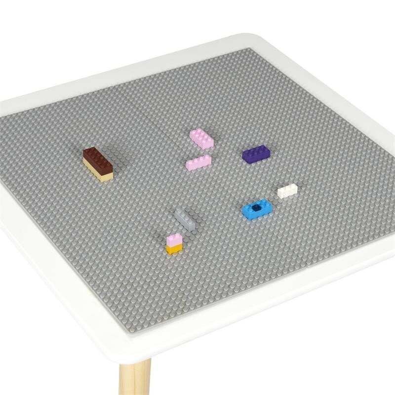Lastelaud Lego lauaplaat Brix, 52 cm, valge hind ja info | Laste lauad ja toolid | kaup24.ee