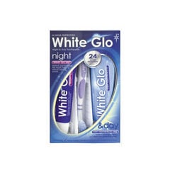 Valgendav hambapasta /White Glo / Night & Day Whitening Toothpaste 130 ml. Kaasas hambahari! hind ja info | Suuhügieen | kaup24.ee