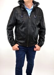 Кожаная мужская куртка GS 9307 цена и информация | Мужские куртки | kaup24.ee