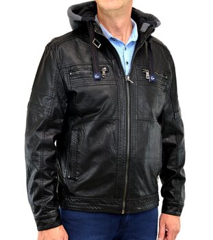 Кожаная мужская куртка GS 9307 цена и информация | Мужские куртки | kaup24.ee