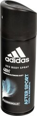 Adidas After Sport дезодорант-спрей для мужчин 150 ml цена и информация | Дезодоранты | kaup24.ee