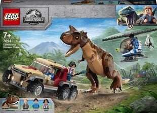 76941 LEGO® Jurassic World Carnotauruse dinosauruste tagaajamine hind ja info | Klotsid ja konstruktorid | kaup24.ee