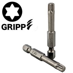 Kruvikeeraja otsikud Torx Grip T30 50 mm, 3 tk hind ja info | Käsitööriistad | kaup24.ee