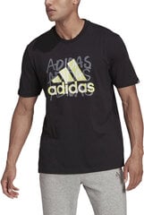 Футболка Adidas M Ovrspry T Black GS6318/M цена и информация | Meeste T-särgid | kaup24.ee