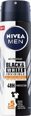 Дезодорант-спрей для мужчин Nivea Men Black&White Invisible Ultimate Impact 150 мл цена и информация | Дезодоранты | kaup24.ee