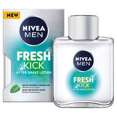Nivea Men Fresh Kick raseerimisjärgne vedelik 100 ml hind ja info | Raseerimisvahendid | kaup24.ee