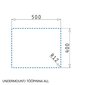 Valamu Pyramis Astris Colora 50x40 vask цена и информация | Köögivalamud | kaup24.ee