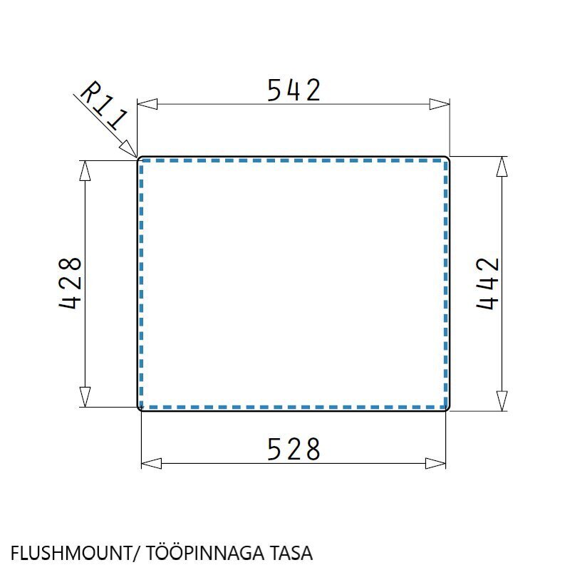 Valamu Pyramis Astris Colora 50x40 vask цена и информация | Köögivalamud | kaup24.ee