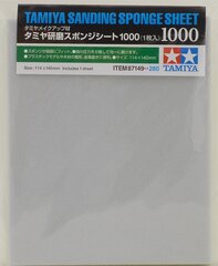 Шлифовальная губка (на поролоновой основе) с зернистостью Tamiya - 1000, 87149 цена и информация | Для дворников | kaup24.ee