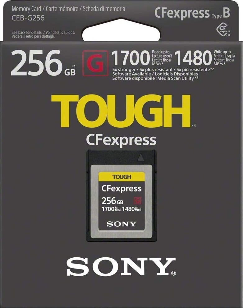 SONY CEB-G series CFExpress mälukaart 256GB цена и информация | Fotoaparaatide mälukaardid | kaup24.ee